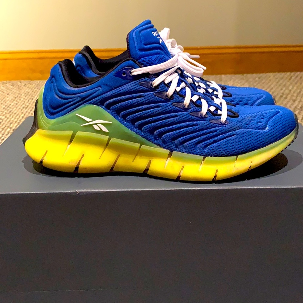 Boy’s blue and yellow Reebok sneakers- size 6